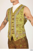   Photos Man in Historical Civilian suit 3 18th century civilian suit medieval clothing tattoo upper body vest 0002.jpg